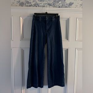 Paige wide leg dark wash jeans- 26